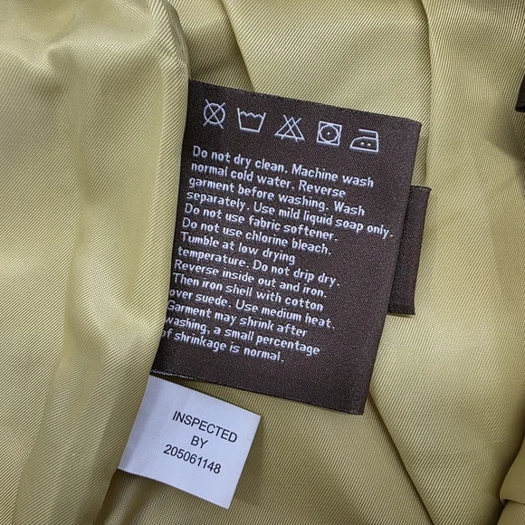 Danier genuine leather Suede mustard flare skirt - Picture 8 of 14